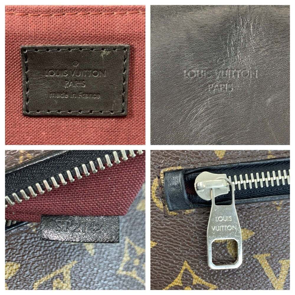 LOUIS VUITTON Black Monogram Leather Backpack - Picture 4 of 10